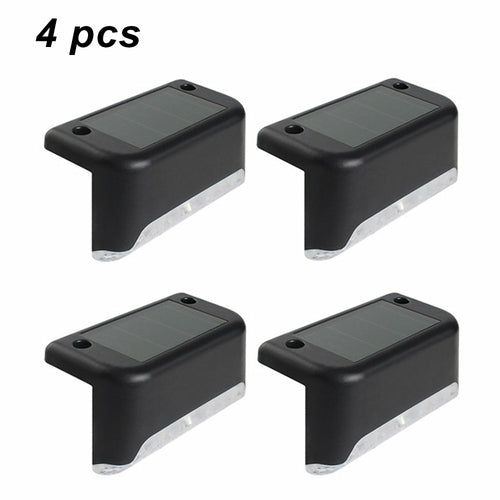 4Pcs Solar Deck Lights Outdoor Waterproof for Patio Step and Pathway